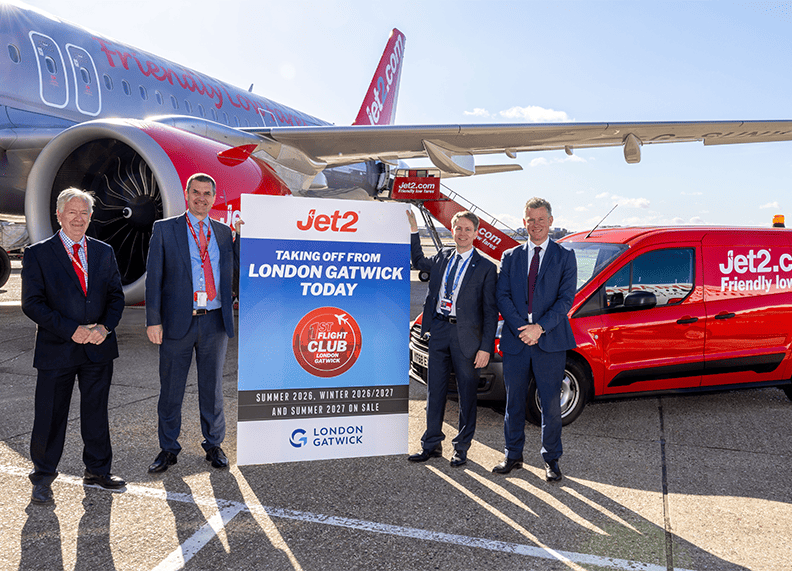 Jet2 announces expanded Summer programme for 2027 from London Gatwick