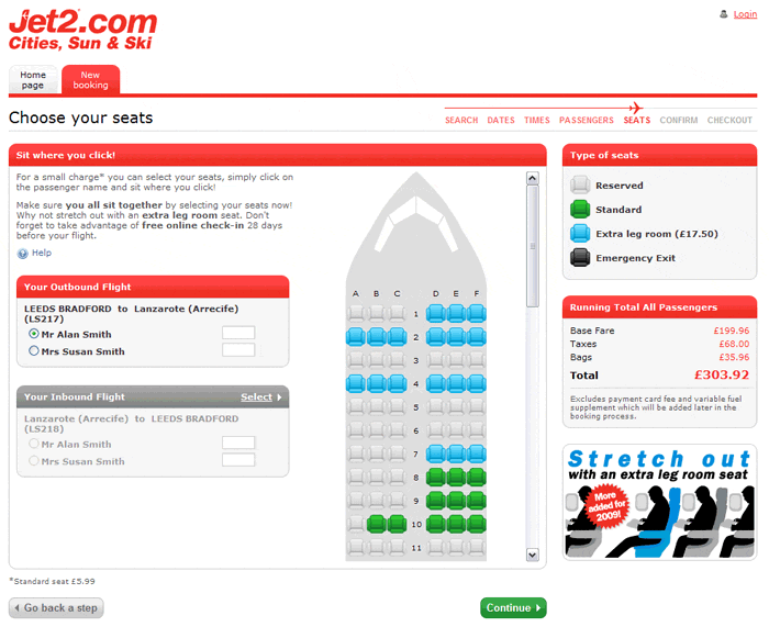 Summer ’09 - Even More Leg room with Jet2.com!